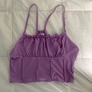 Purple crop top